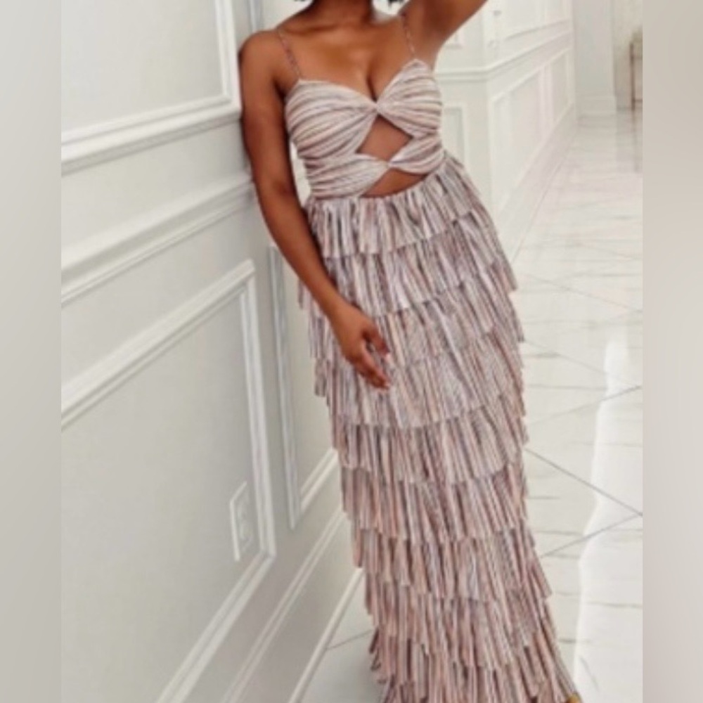 NWT Gianni Bini Rainbow Tiered Dress Size 10